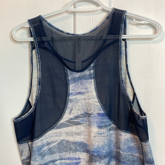 Lululemon | Sculpt Tank II Mesh Scape Multi / True Navy - US10 - Sleeveless - Picture 7 of 9